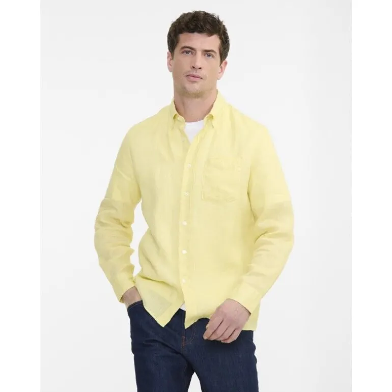 AigleChemise en lin à manches longues - Chemise homme