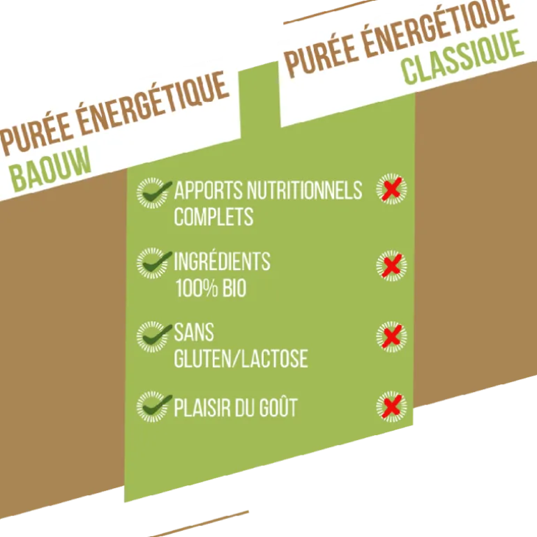 BaouwBanane-Kiwi-Vanille - Purée énergétique