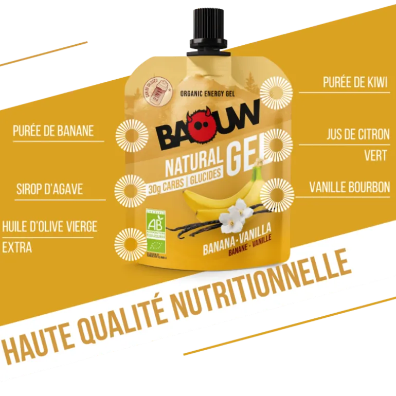 BaouwBanane-Vanille - Gel énergétique