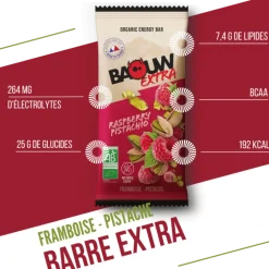 BaouwExtra Framboise-Pistache - Barre énergétique