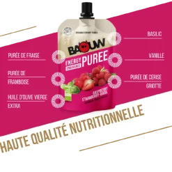 BaouwFramboise-Fraise-Basilic - Purée énergétique