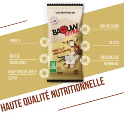 BaouwVanille-Macadamia - Barre énergétique