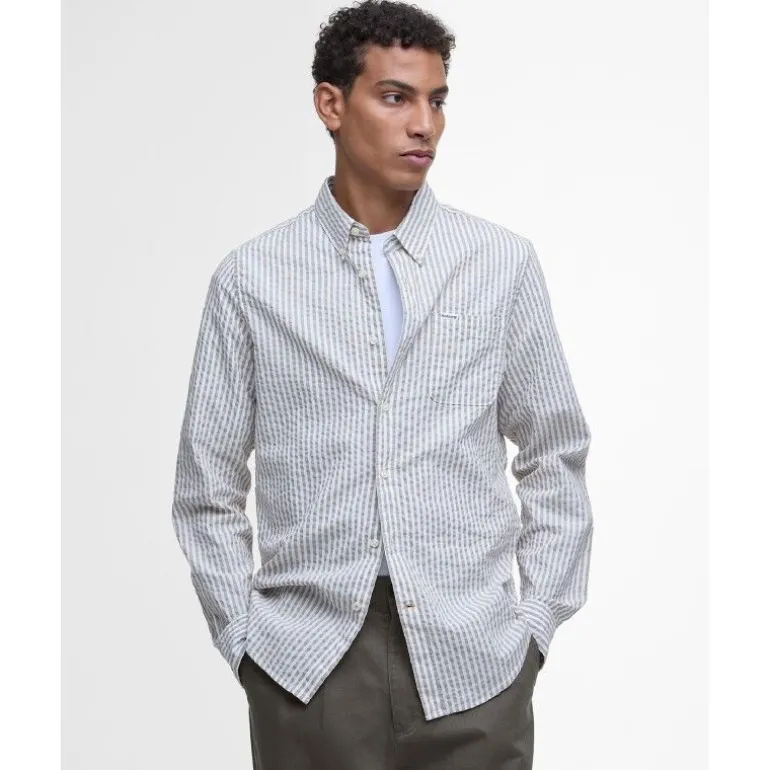 BarbourCresswell Seersucker L/S Tailored Shirt - Chemise homme