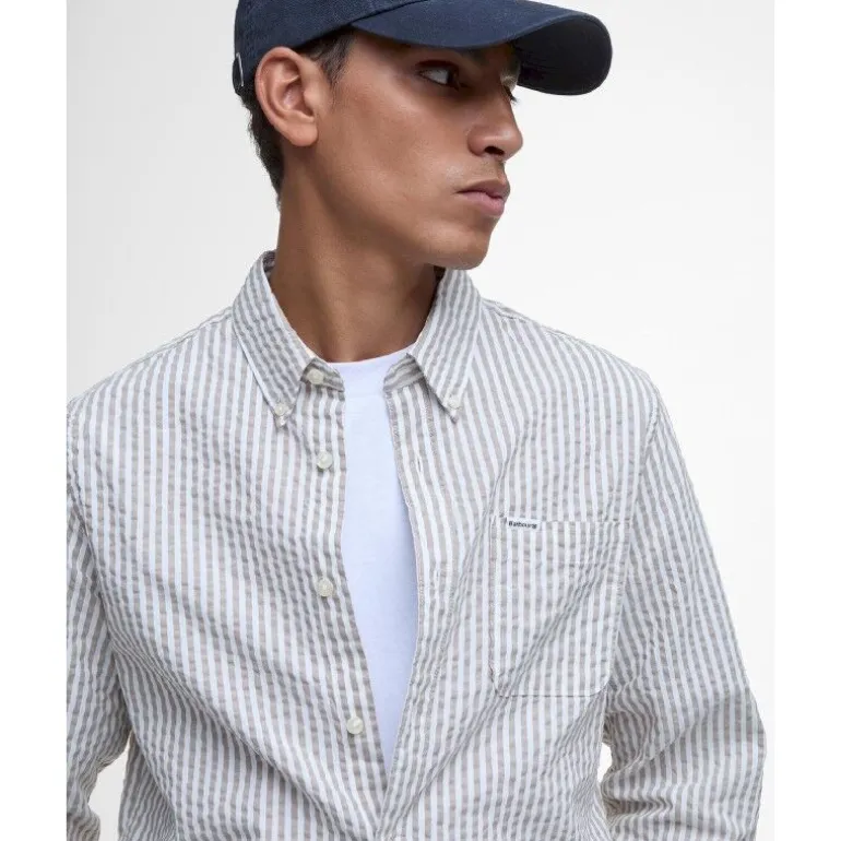 BarbourCresswell Seersucker L/S Tailored Shirt - Chemise homme