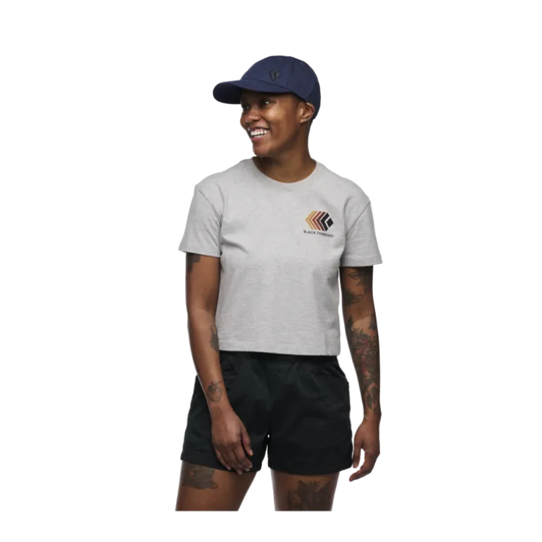 Black DiamondFaded Crop SS Tee - T-shirt femme