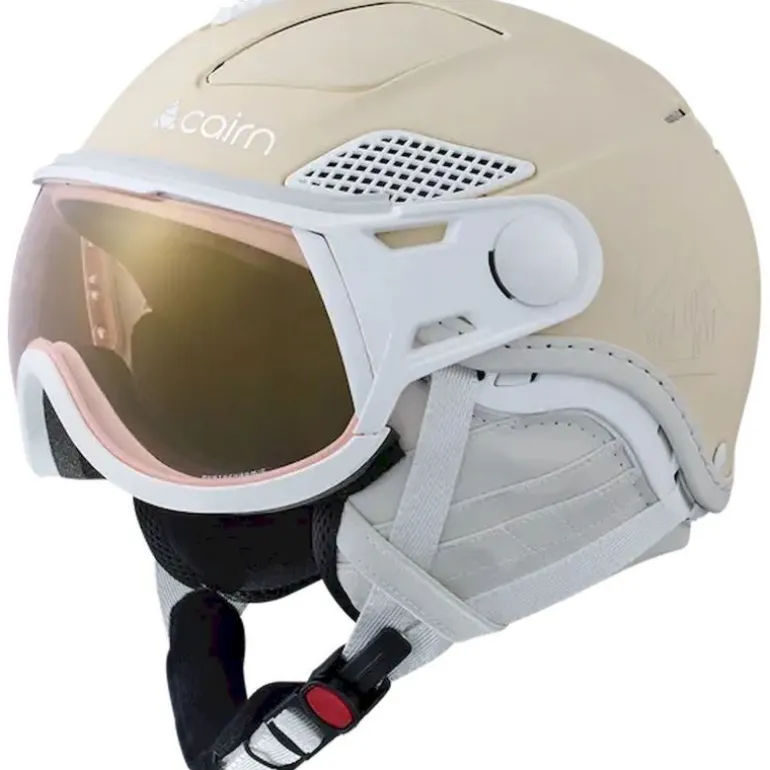 CairnHelios Leather Evolight NXT - Casque ski avec visière