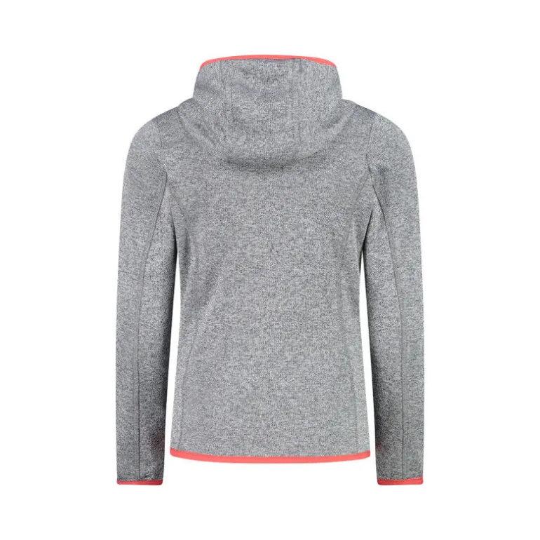 CMPGirl's hooded sweatshirt in Knit-Tech fleece - Polaire enfant