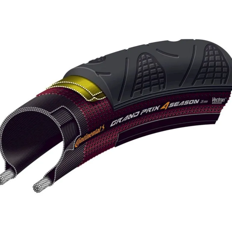 ContinentalGPrix 4/Season Souple Tubetype - Pneu vélo route