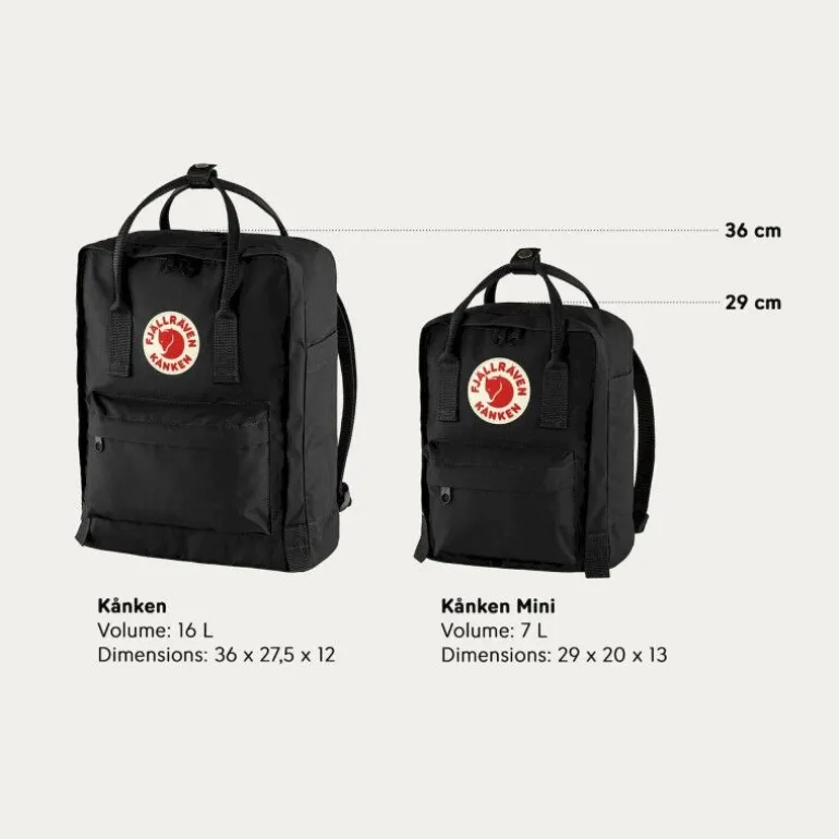 FjällrävenKånken No. 2 Black Mini - Sac à dos urbain