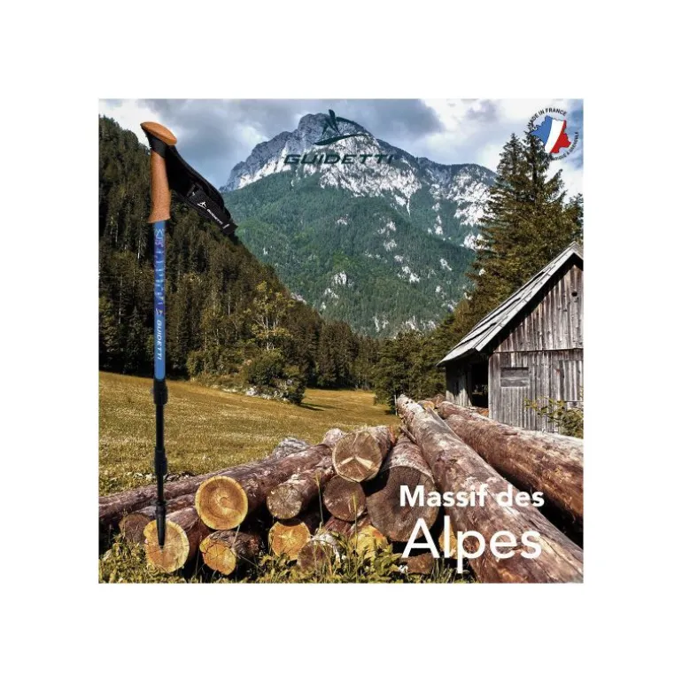 GuidettiMassif des Alpes - Bâtons randonnée