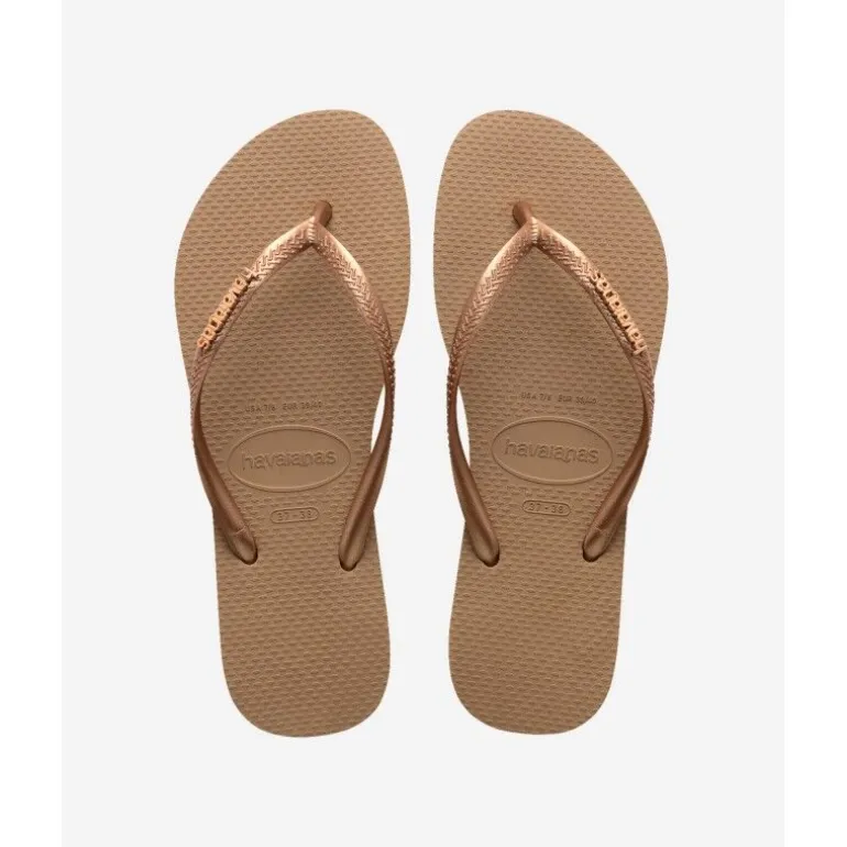 HavaianasSlim Logo Metallic - Tongs femme