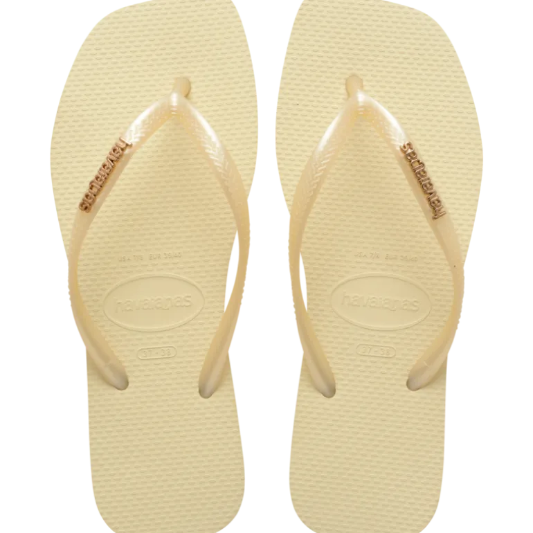 HavaianasSquare Logo Metallic - Tongs femme
