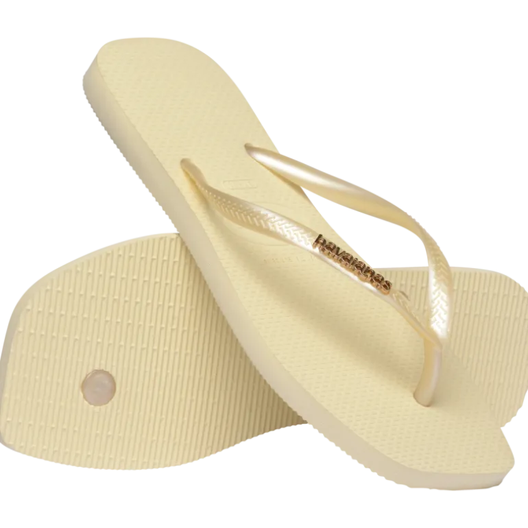 HavaianasSquare Logo Metallic - Tongs femme
