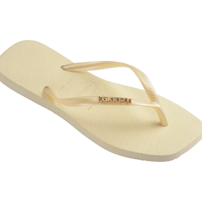 HavaianasSquare Logo Metallic - Tongs femme