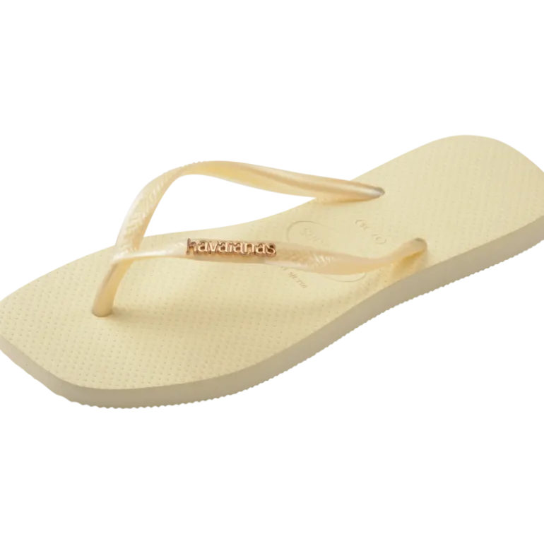 HavaianasSquare Logo Metallic - Tongs femme