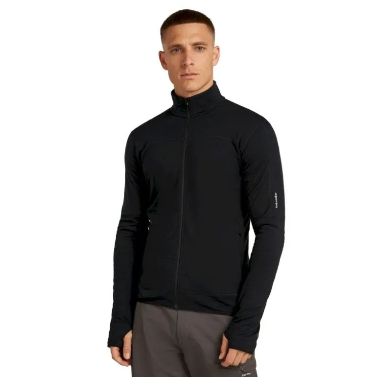 icebreakerMerino Blend 300 RealFleece Descender LS Zip - Polaire en laine mérinos homme