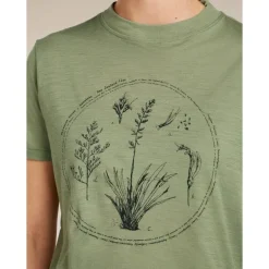 icebreakerMerinos 150 Tech Lite SS Crop T Seed Stor - T-shirt en laine mérinos femme