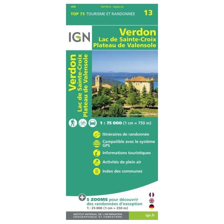 IGNVerdon / Lac-De-Ste-Croix / Plateau-De-Valensole - Carte topographique