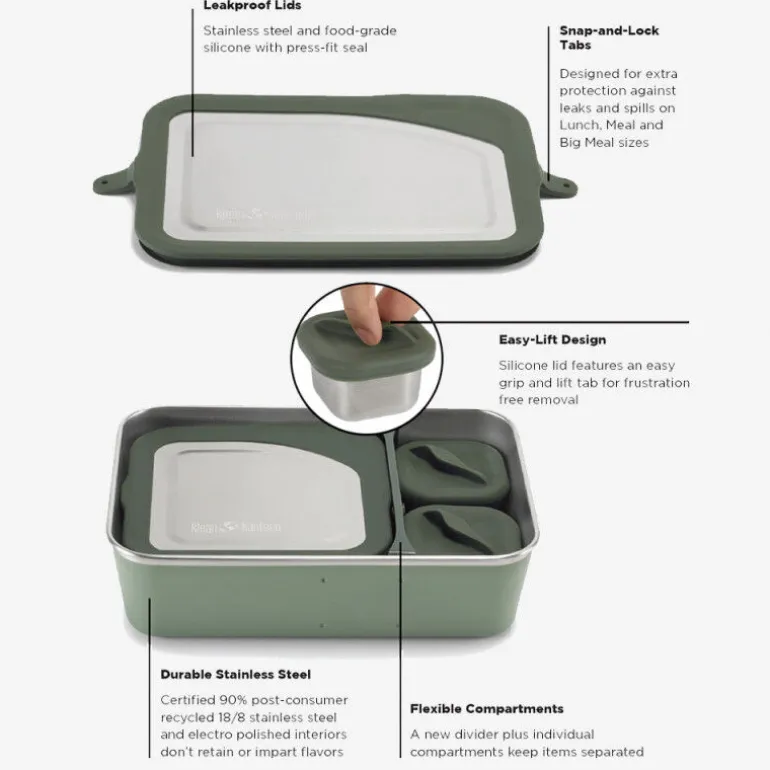 Klean KanteenRise Family Set - Big Meal / Lunch / Snack - Boîte de conservation des aliments