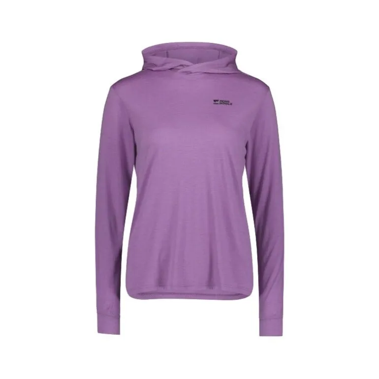 Mons RoyalePivot Merino Long Sleeve Hood - Sweatshirt en laine mérinos femme