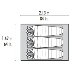 MSRThru-Hiker Mesh House 3 V2 - Tente