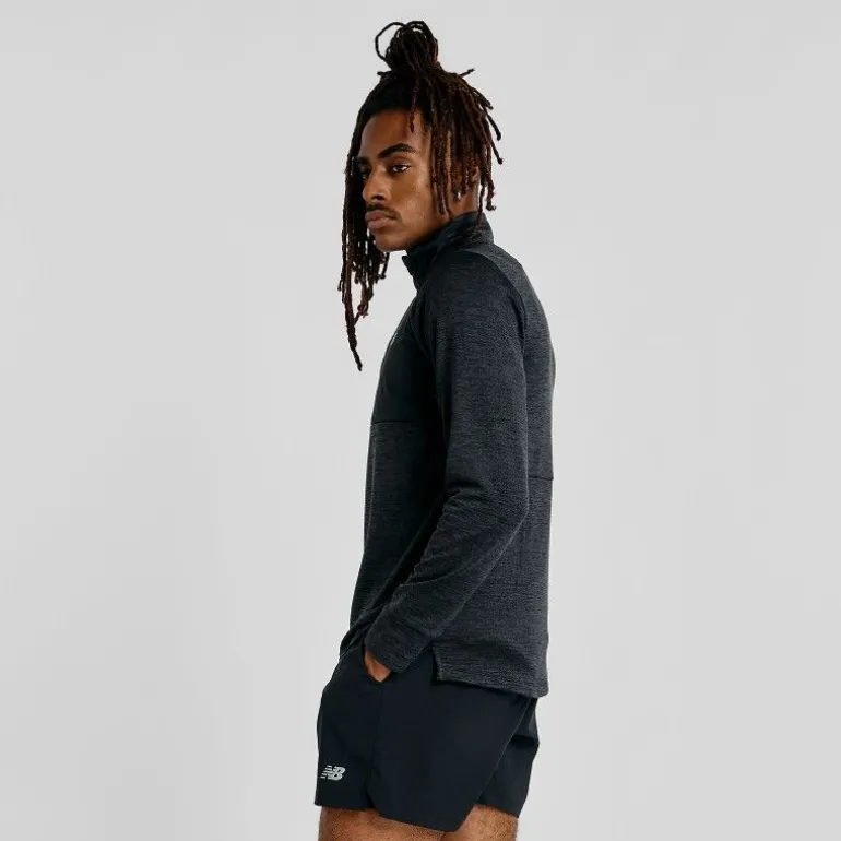 New BalanceAthletics Heat Grid 1/2 Zip - Polaire homme