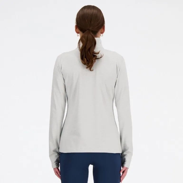 New BalanceSport Essentials Space Dye Quarter Zip - Polaire femme