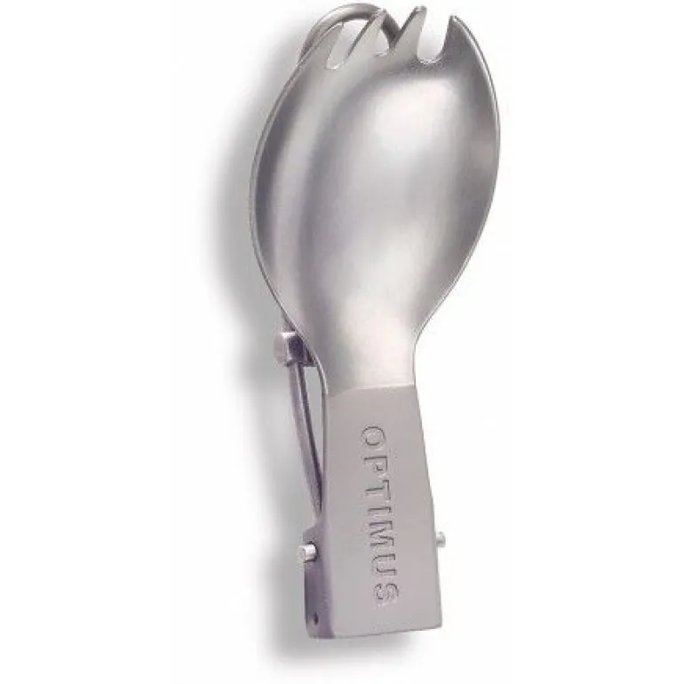 OptimusSpork - Cuillère / Fourchette Pliable en Titane