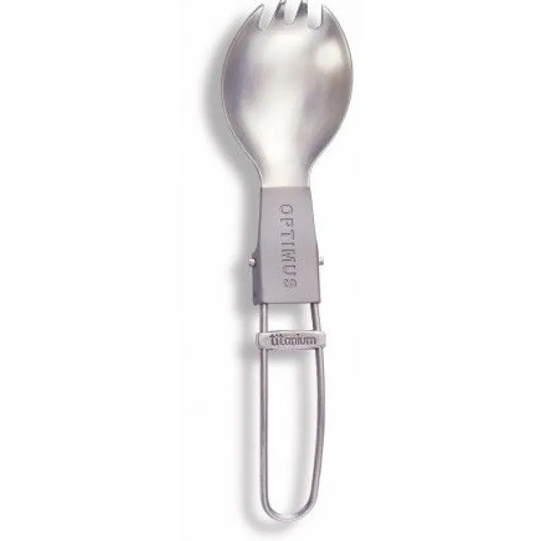 OptimusSpork - Cuillère / Fourchette Pliable en Titane