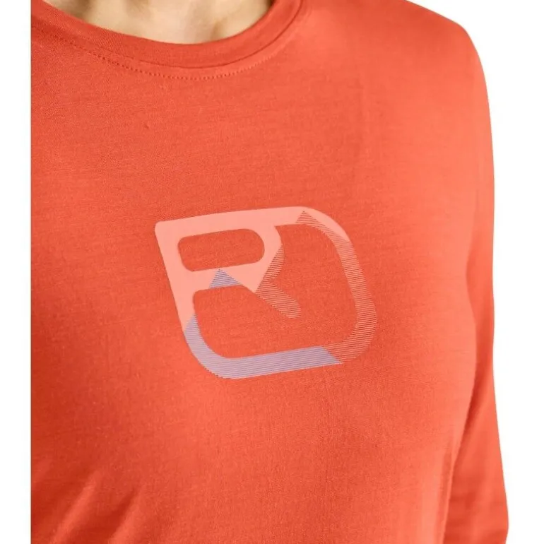 Ortovox150 Cool Mountain Silhouette LS - T-shirt en laine mérinos femme