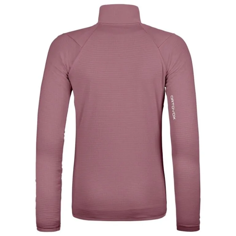 OrtovoxFleece Grid Jacket - Polaire en laine mérinos femme