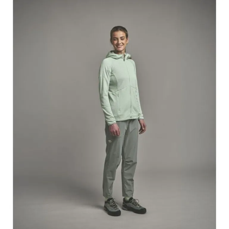 OrtovoxFleece Light Grid Hoody - Polaire en laine mérinos femme
