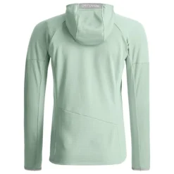 OrtovoxFleece Light Grid Hoody - Polaire en laine mérinos femme