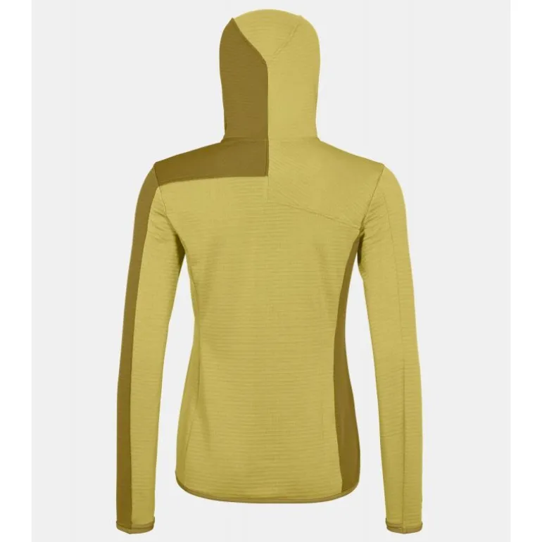 OrtovoxFleece Light Grid Hooded Jkt - Polaire femme