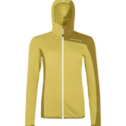 OrtovoxFleece Light Grid Hooded Jkt - Polaire femme