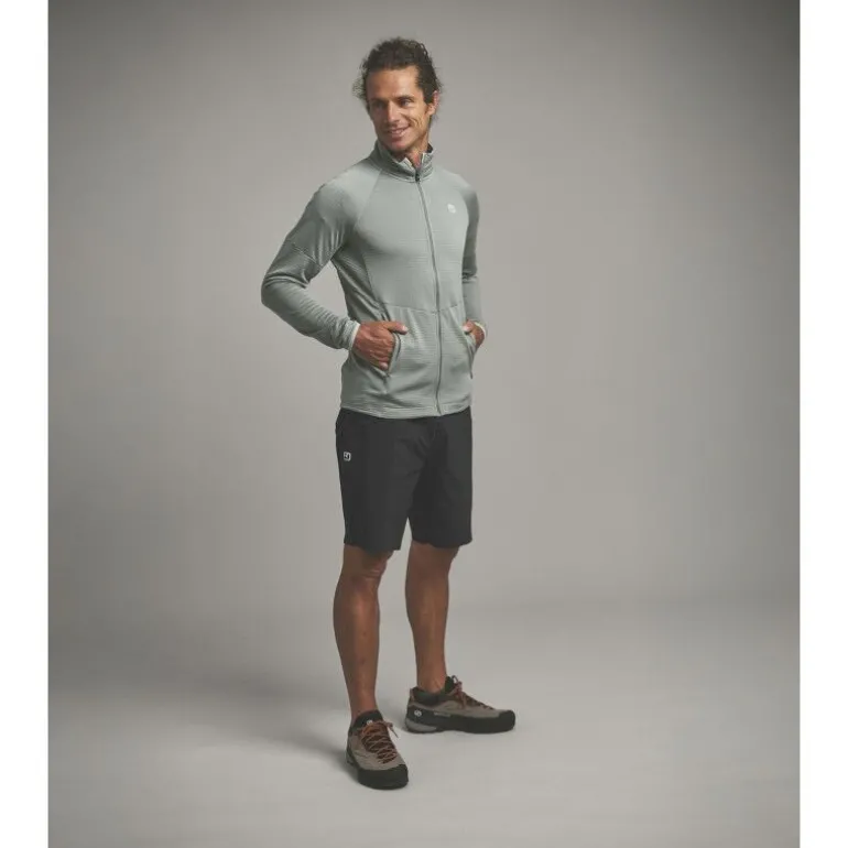 OrtovoxFleece Light Grid Jacket - Polaire en laine mérinos homme