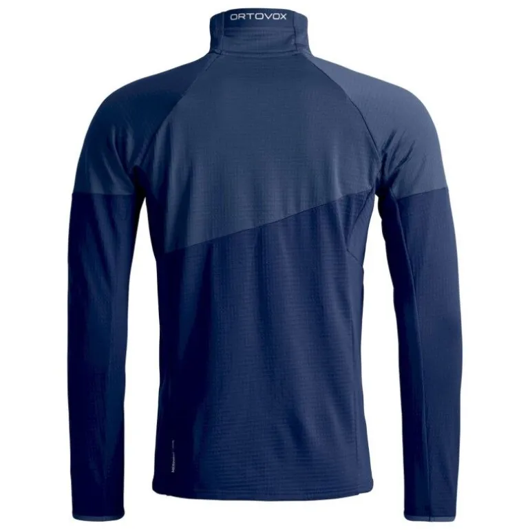OrtovoxFleece Light Grid Jacket - Polaire en laine mérinos homme