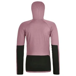 OrtovoxFleece Rib Hoody - Polaire en laine mérinos femme
