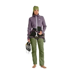 OrtovoxFleece Rib Hoody - Polaire en laine mérinos femme