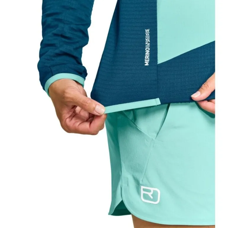 OrtovoxLadiz Hybrid Jacket - Veste en laine mérinos femme