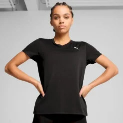 PumaW Tad Essential Vneck Tee - T-shirt femme