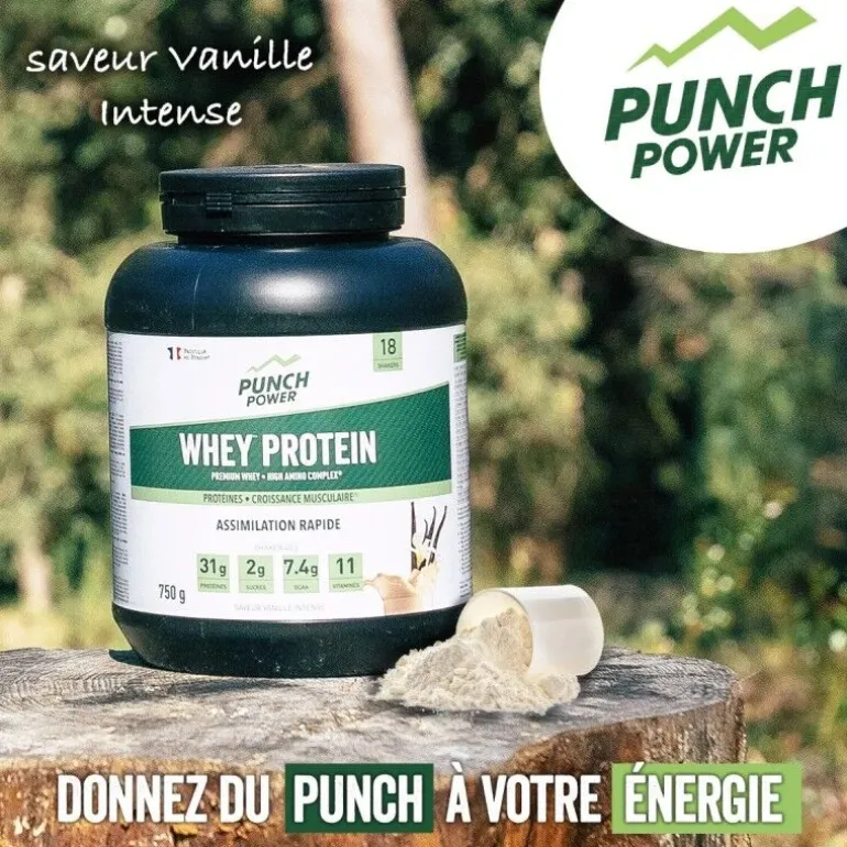 Punch PowerWhey Protein 750 g - Boisson énergétique