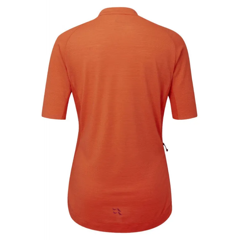 RabWomen's Cindercrino Zip Tee - Maillot vélo femme