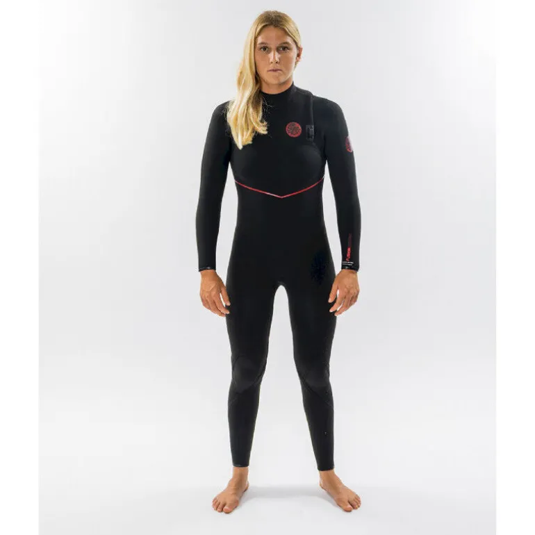 Rip CurlWomen Flashbomb Fusion 3/2 mm Zip Free Wetsuit - Combinaison de surf femme