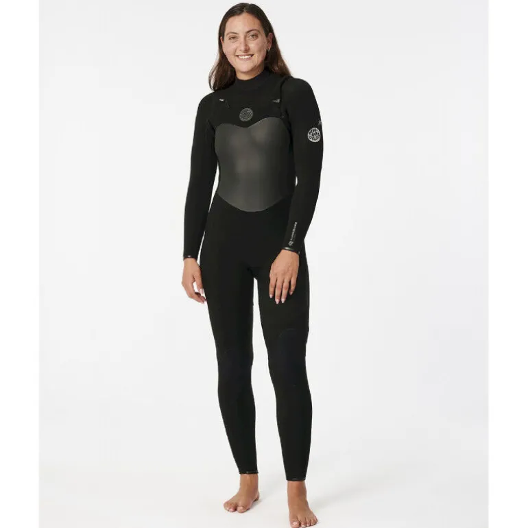 Rip CurlWomen Flashbomb 4/3 mm Chest Zip Wetsuit - Combinaison de surf femme