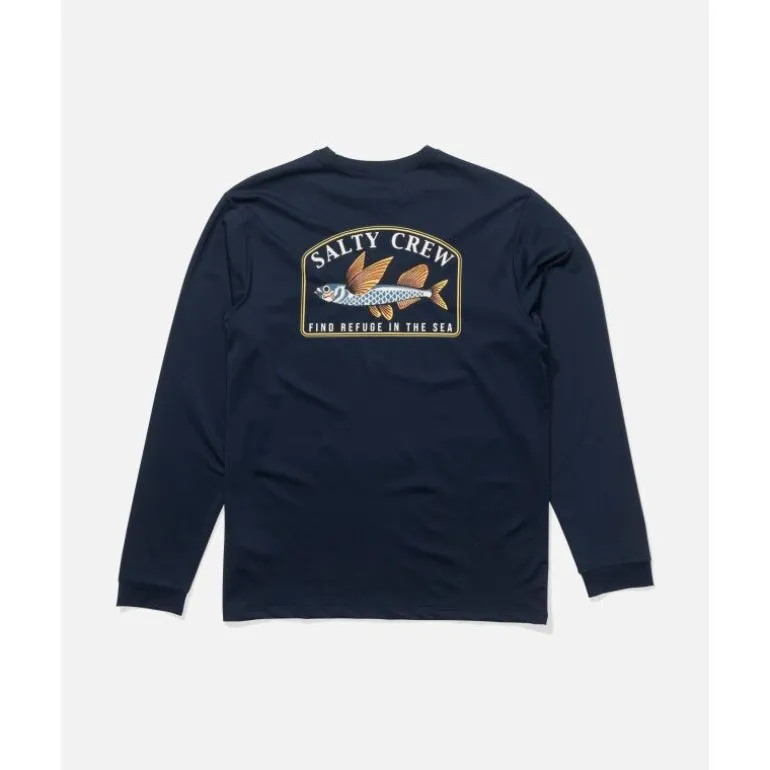 Salty CrewFly Home Ls Sunshirt - T-shirt anti uv homme