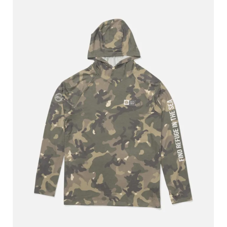 Salty CrewMariner Hood Tech Tee - T-shirt anti uv homme