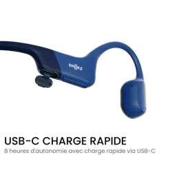 ShokzOpenRun - USBC - Casque conduction osseuse