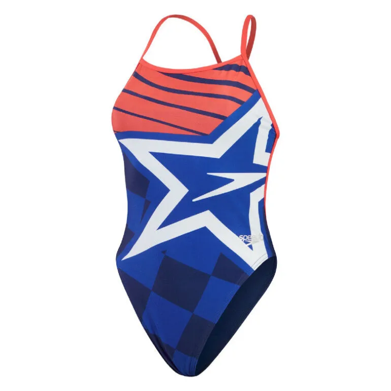 SpeedoWomen's Eco+ Placement Digital Vback - Maillot de bain natation femme
