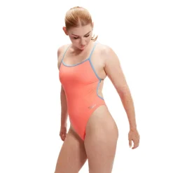 SpeedoWomen's Eco+ Solid Vback - Maillot de bain natation femme